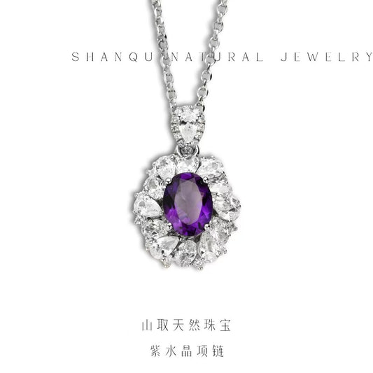 Amethyst Pendant necklace-jewelry