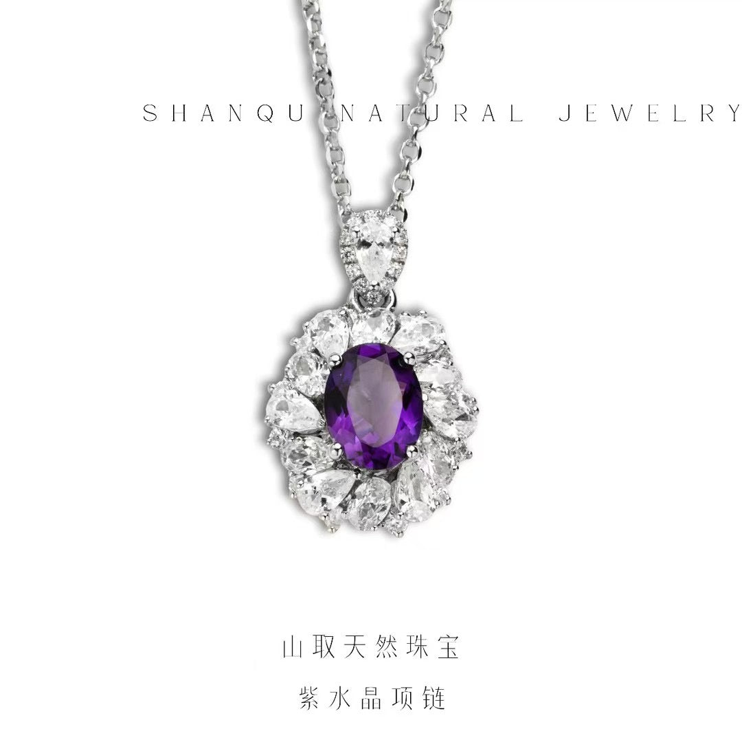 Amethyst Pendant necklace-jewelry